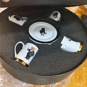 Ralph lauren 4pcs plate+4Mug gift set